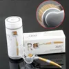 Gold Roller Massager 192 Micro Needle Skin Exfoliator Beauty Acupuncture Instrument Professional Beauty Care 240312