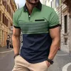 Summer Nowe nowe mężczyzn zwykłe krótko-rękawowe biuro koszulki polo Fi Lapel T-shirt męski oddychający koszulka polo Męska odzież Q0tt#