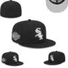 Unisexe en gros White Sox Snapbacks Sox Baseball Designer Luxury Caps ajustés de la lettre de taille