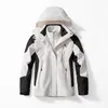 ueteey 2023 новые ветрозащитные мужские и женские куртки костюмы комплекты из двух предметов 3 в 1 ветровка водонепроницаемая камера толстое теплое пальто унисекс n7mV #