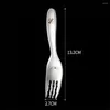 Dinnerware Sets Children's Spoon Fork Set 316 Stainless Steel Color Sculpture Cartoon Animal Small Dessert Comfortable To Hold