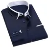 13 Farbe 8XL BritishStyle Männer Frühling Langarmhemden Männliche Slim Fit Business Casual Shirts Männlich Sozialen Taste 240321