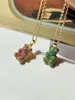 Bear Charms Colorful Zircon Full Rhinestones Animal Bears Pendant Necklaces for Women Collar Korean Necklace Men Jewelry Gifts 240315