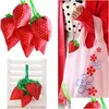 Storage Bags Ups Stberry Shape Handbag Grapes Pineapple Foldable Shop Reusable Folding Grocery Nylon Large Bag 13 Colors Drop Delivery Dhuxv