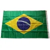 Acessórios bordados costurados bandeira do brasil brasil bandeira nacional brasileira banner do país do mundo tecido oxford nylon 2x3 pés 3x5 pés 4x6 pés 5x8 pés