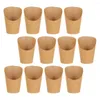 Take Out Containers 50Pcs Kraft Paper Potato Chips Box French Fries Holder Disposable Cups Egg Puffs Snack Boxes Tableware