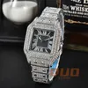 Pass diamond test Moissanite watch Full Diamond Designer Classic Watch Luxury Jewelry Watch Hip hop Sapphire mirror High quality Original With box