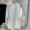 Bluzy damskie dla kobiet koronkowe bluzy o dużym kapturze z kapturem z kapturem z kapturem z kapturem z kapturem Top Top Streetwear Korean Style Spring