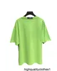 Designer Alta versione 21ss scollatura clip etichetta lettera etichetta ins coppia OS T-shirt casual a maniche corte TWL7