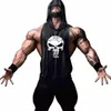 Schedel Bodybuilding Stringer Tank Tops mannen Stringer Shirt Fitn Tank Top Mannen Gym sleevel hoodies Cott Vest Gratis schip t6WT #