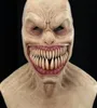 Nova máscara de terror stalker cosplay monstro assustador boca grande dentes chompers máscaras de látex festa de halloween assustador traje adereços q08068616618