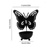 Candle Holders Display Holder Butterfly Bowl Tea Light Desktop Metal Tabletop Ornaments For Living Room Bedroom Study