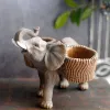 Esculturas de resina de elefante pequena decoração, quarto, sala de estar, casa, jardim, escritório