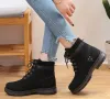 Boots 2023 Winter Shoes Woman Warm Snow Boots Women Ladies Ankle Boots Outdoor Thick Bottom Tooling Boots Pink Booties