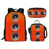 Backpack ROVATY AUDIO AUDIO PADRÃO 3PCS/SET 3D PRIM PRIMA