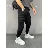 Automne Casual Harem Pantalons de survêtement Lâche Grande poche Pantalon de jogging Hommes Vêtements Streetwear Hip Hop Joggers Harajuku Sport Pantalon W6dW #
