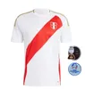 2024 Peru Soccer Jerseys Home Away Pizarro Falfan Guerrero Solano Flores Cubillas Lapadula Luis Luberico Fan Fans Version Boys 24 25 футбольная рубашка для мужчин Kids Kit