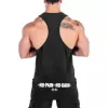 Nuova maglia da corsa estiva da uomo Maglia da palestra Abbigliamento Bodybuilding Canotte da allenamento Camicia a maniche Fitn Stringer Canotta da uomo 28yN #