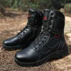 Boots Nouveau travail Sécurité en acier Toe Boots Men Antismashing Combat Cheple Boot militaire Désert Désert BOOT ARMAL CHAUSS