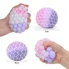 60 cm bollar squishy tricolor fidget Toy Relief ångest Venting Ball Decompression Stress Anti Funny Squeeze Grape Mesh Toys Skaoe