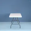 Camp Furniture Table pliante de 6 pieds en Mesa de pique-nique moucheté blanc