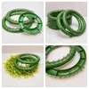 Decorative Flowers Macrame Rings Christmas Plastic Garland Wedding Supplies Round Shaped Wreath Rack