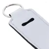 Keychains 30 st sublimering av läppstifthållare Blanks Arm Keychain Lanyard Set White Handicraft Supplies for DIY Crafts