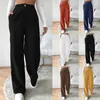 Pantaloni da donna Primavera Autunno Baggy Corduroy Gamba larga Donna Vita alta Pantalones casual vintage Pantaloni larghi da donna