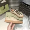 24SS Designer Cucci New G Family Biscuit Shoes Candy Color Classic Embroidery Low Cut Trendy Par Canvas Shoes for Women