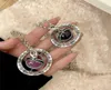 Colliers violet noir saturne or Anime Nana Manga planète pendentif en cristal chaîne de pull bijoux de mariage à la mode Female8246442