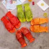 Pantoufles d'été femmes hommes sandales de jardin sandales de conception de homard des sabots confortables pantoufles eva décontracté de plage extérieure couple couple de chaussures plus taille