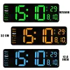 Clocks Large Digital LED Wall Clock Calendar with Dual Alarms,Temperature Thermometer for Bedroom Living Room Table Desktop Decoration