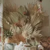 3 5PCS Dried Palm Leaves Room Decor Large Natural Palm Leaf Decor for Boho Palm Fans Tropical Palm Flowers for Wedding Decor 240321