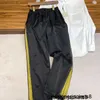 Designer SS product BV kleurblokken heren en dames dezelfde stijl sneldrogende casual broek kanaalgoederen hoogwaardige lange broek oplaadbroek DWHF