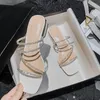 Slippers Summer High Heel dames sandalen mode strappy rhinestones ontwerp prinses meisjes schoenen groot formaat 35-43