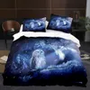 Owl Boys Youth Duvet Rei Rainha Cool Preto Nighthawk Safari Wildlife Tampe Cão de Bird Bird Animal Polyster Bedding Set