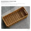 Baskets Tank Large Wicker Woven Seagrass Storage Bins Hamper Trays Baskets Rectangular Paper Toilet Laundry Makeup Organizer