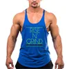 Marque Gym Vêtements Hommes Muscle Stringer Débardeur Canotta Bodybuilding Gilet Cott Y Retour Entraînement Sleevel Maillot 44n2 #