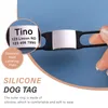 Targhetta per cani con identificativo inciso Collare per gatti Acciaio inossidabile personalizzato Accessorio anti-smarrimento