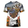 Nowa letnia dżungla Outdoor Camo Camo Men's Szybka koszulka Duże Rozmiar Lose Lose krótkie rękodzie