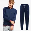 Mens Tracksuits men hoodie brand two piece set men zip jacket sweatpants joggers sweatsuit tracksuit men sportswear hoodie pants male top