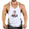 Novo Bodybuilding Sporty Tank Tops Homens Ginásios Fitn Workout Sleevel Shirt Masculino Stringer Singlet Verão Casual Solto Undershirt I3sc #