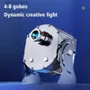 Andra projektortillbehör Dynamic 8s Conversion Multi-Mode Switching Rotating Speciale Effects Projector Outdoor Creation Mode Custom Spotlight Q240322