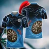 fi dart skivspelare grafiska män polo t shirt 3d harajuku anpassade tryck toppar casual lapel rumpa tröjor lösa kort ärm l6bq#