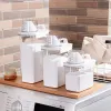 Słoiki szczelnie pralnia w proszku pudełko do przechowywania przezroczyste pojemniki na detergent pralki kuchenne słoiki