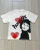 Męskie koszule T-Summer Classic Cute Style T-shirt duża miłość druk czysty bawełniany okrągła szyja swobodny harajuku ulica y2k para ubrania