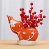 Decorative Flowers Persimmon Vase Decoration Living Room Fortune Flower Wine Cabinet Simulation Home Accessories