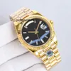 Luxury Watch Rlex Watch hochwertige Herren und 40 -mm -Zifferblatt 2836 Mechanische Bewegung 904L Stahlkette Saphirspiegel 100 mm wasserdichtes DSI7