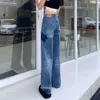 Designer Jeans Womens Ladies For Denim Casual Seasonal Pants High Quality Street Straight Jeans Fashion Brand Trends Versatile
