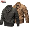 77City Killer Military Bomber Jacket Men Autumn Winter Cott Tactical Jackets Outwear Cargo Multi-Pocket Flight Jacket M-6XL 35Y5#